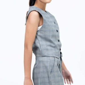 Nuevo Chaleco de Algodón 2026 para Mujer con Tirantes Anchos y Diseño de Corazón en la Espalda, con Camiseta Interior y Blusa Exterior - Product Image 6