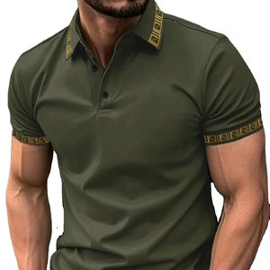 Chemise pour homme, coupe classique, tricotée unie, séchage rapide, manches courtes - Product Image 1