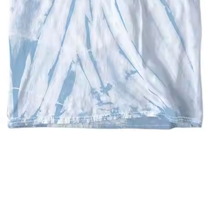 Vente en gros d'usine Meilleure qualité 100% coton T-shirts tie-dye pour hommes Design personnalisé Col rond Fitness Respirant Séchage rapide Écologique - Product Image 3