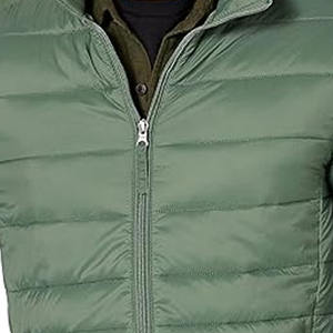 Veste matelassée à capuche avec service OEM, logo personnalisé, veste pour homme avec poche, veste matelassée à bulles pour homme - Product Image 2