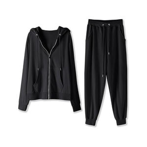 Trendy <b>Women's</b> <b>Plus</b> <b>Size</b> Gym <b>Tracksuit</b> Breathable Cotton Fitness Clothing - Product Image 1
