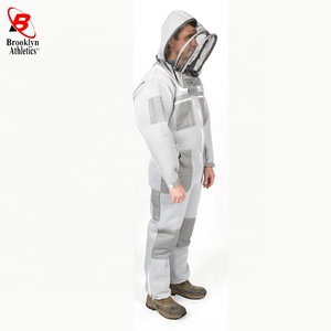 Ropa de trabajo de algodón Unisex de alta calidad, mono de apicultura, chaqueta protectora de seguridad, traje de ventilación ignífugo desechable - Product Image 4