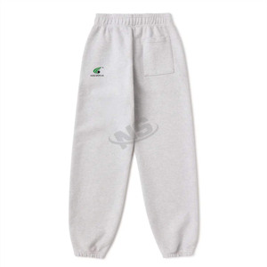 Pantalons pour hommes lavés Pantalons de survêtement évasés empilés Patchwork personnalisé OEM French Terry Casual Wear Jogger à ceinture élastique - Product Image 2