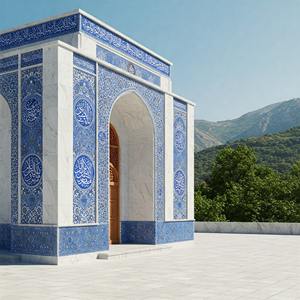 Mármol Arquitectónico para Mezquitas y Mausoleos, Trabajo en Piedra Hecho a Mano, Diseño Moderno, Personalizable, Resistente a la Intemperie, Decoración de Interiores - Product Image 3