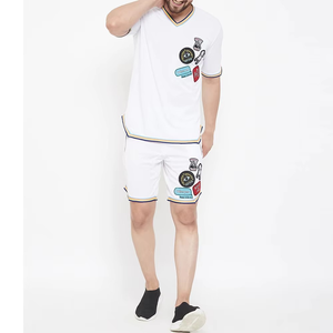 Offre spéciale Ensemble double imprimé à manches courtes pour hommes Dernier design de qualité supérieure Design élégant deux pièces avec logo personnalisé - Product Image 1