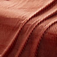 Tissu extensible en velours plissé rouille par la cour pour robe, costume, taie d'oreiller, coussin, artisanat, housses de canapé, bricolage, tissu pour vêtements