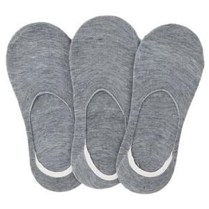 Men's Loafer <b>Socks</b> Pack Of 3 (Z260) - <b>Grey</b> - Product Image 1