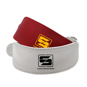 Best Selling Adjustable and Durable Customized Leather Weightlifting <b>Belt</b> Original Cowhide Leather <b>Belt</b> - Product Image 4