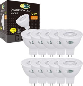 Clar-gu5.3 MR16 LED <span class=keywords><strong>BULB</strong></span> 12V 7 Wát, tương đương với 50 Wát-60 Wát halogen, tiết kiệm năng lượng lưỡng sắc ánh sáng - Product Image 1