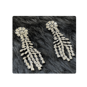 Pendientes de diamantes naturales de oro amarillo de 14 quilates con certificado IGI de calidad superior con diseño de moda para bodas cenas elegantes - Product Image 3