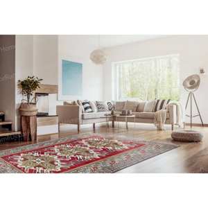 Tapis imprimé à motifs géométriques, tapis antidérapant pour cuisine, décoration antique douce, tapis fin non tissé - Product Image 3