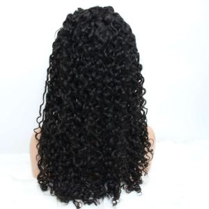 100% cheveux humains brésiliens corps ondulé frontal dentelle perruque longue taille cuticule aligné HD dentelle profonde vague Style - Product Image 4