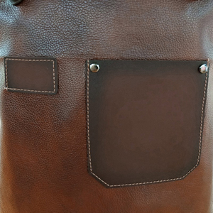 New ODM Custom Made Sleeveless Leather <b>Apron</b> High Quality Fabric with Pocket for Men and Women Low MOQ <b>Kitchen</b> Chef Usage - Product Image 5