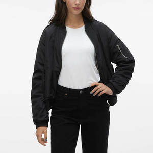 Streetwear <b>Jacket</b> <b>Women</b> Bomber Style Custom Print Fashion Casual Outerwear Wholesale Production - Product Image 5