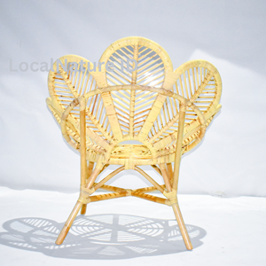 เก้าอี้หวายรูปนกยูงงานฝีมือระดับพรีเมียม  เฟอร์นิเจอร์หวายธรรมชาติสุดหรูสำหรับตกแต่งบ้านและงานอีเว้นท์ - Product Image 4