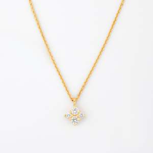 Lotus Pendant <b>Necklace</b> 925 Sterling <b>Silver</b> & 18k Gold Vermeil Gold/<b>Silver</b>/<b>Rose</b> Gold Colors Adjustable 16-22" Drop - Product Image 2
