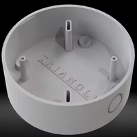 Caja de Conexiones Universal para Cámaras CCTV, Carcasa de Plástico para Montaje en Techo, Accesorio de Instalación Impermeable para Cámaras Domo y Bullet