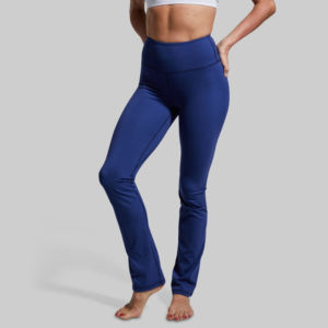 Pantalon de yoga taille haute pour femme de la meilleure qualité, legging évasé bleu marine respirant personnalisé, pantalon de yoga pour femme - Product Image 5