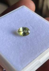 Vente chaude de Tanzanite naturelle facettée, pierre précieuse en vrac, couleur jaune verdâtre, forme ovale, pour la fabrication de bijoux fins, pour l'exportation - Product Image 6