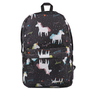 Nueva Mochila Escolar de Gran Capacidad con Estampado de Unicornio, Correa Desmontable y Cierre de Cremallera - Product Image 4