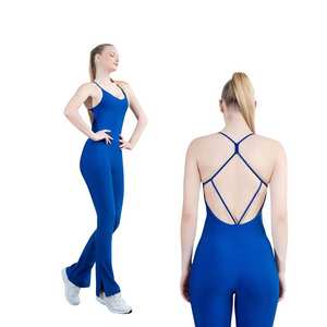 Mono Deportivo Unisex de Talla Grande, sin Mangas, para Yoga, Transpirable, de Poliéster/Nailon, Acanalado, Estampado en Serigrafía - Product Image 1