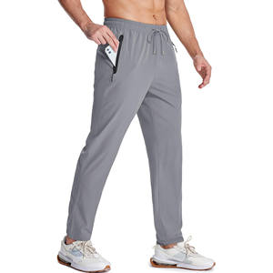 Pantalon cargo pour homme en tricot uni de couleur unie, service OEM personnalisé, taille élastique, multi-poches, pantalon cargo pour homme - Product Image 1