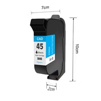 WECARE CAD 45 45A 51645A 51645AE régulier pour cartouche d'encre HP45A utilisation pour traceur HipoJET haute vitesse 190F