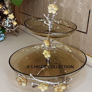 Shiny Polished Eco-Friendly Gold Plated Stand with Newly Designed Stainless Steel Metal Cake Stand for Party Occasions - Product Image 5