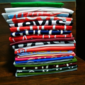เสื้อยืดคอกลมแขนสั้นคอกลมสีพื้นแห้งเร็วเสื้อยืดไหล่ปล่อยหลวม180GSM สบาย - Product Image 5