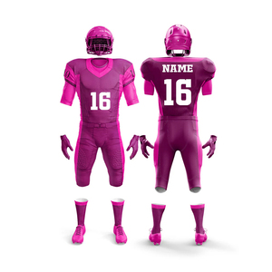 2025 Unisex American Football Uniform Team Wear Sets High Quality Printed 100% Polyester Customized Designs - Product Image 4