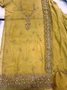 ชุดอินเดียปากีสถานดีไซน์ใหม่ชุดปาร์ตี้ผ้าออร์แกนซ่าผ้าโปร่งบางสวยงามปักด้วยมือแบบแฟชั่น - Product Image 2