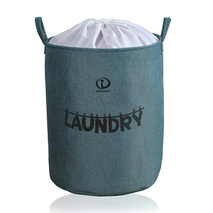 Sacs à linge sur mesure Sacs à linge personnalisés teints en couleur bleue avec service OEM en gros - Product Image 1