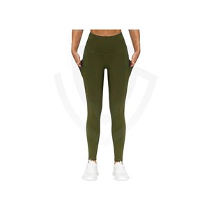 Vêtements de sport pour femmes de haute qualité, leggings de yoga sans couture personnalisés, motif à carreaux uni, respirant, pour le sport, la remise en forme et les entraînements - Product Image 1