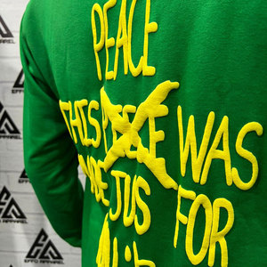 Sweat-shirts à capuche en molleton 100% coton, imprimés numériquement, de haute qualité, coupe-vent, écologiques, pour hommes, style streetwear - Product Image 3