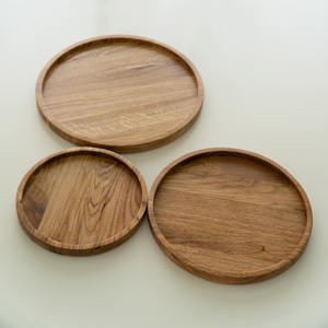 Bandejas para servir comida de madera hechas a mano bandeja de exhibición de comida de madera sostenible para desayuno almuerzo Cena - Product Image 5