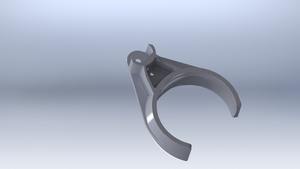 <b>Pipe</b> / Tube <b>Clamp</b> Bracket with a mounting ear - Product Image 2