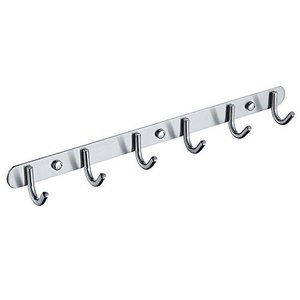 Gancho de pared de toalla de esquina de llave de bambú redondo clásico nórdico diseño moderno para aplicación de puerta de hoteles hecho de aluminio y Metal - Product Image 6