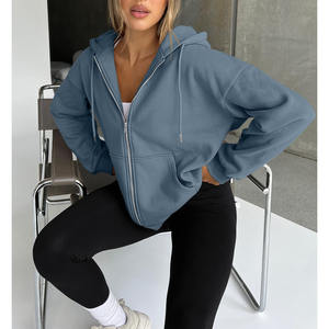 Sweat à capuche d'impression bouffante de broderie personnalisée de haute qualité pour confortable éponge surdimensionné vierge sweats à capuche et sweat-shirts pour femmes - Product Image 5