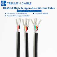Kabel Karet Silikon H05SS-F Fleksibel Tahan Panas 300V 180C Kabel Sambung Peralatan Listrik Kabel Silikon