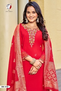 Soie modale de haute qualité avec pantalon Kurti travaillé à la main et fabricant et fournisseur Dupatta de l'Inde au taux le plus bas - Product Image 4