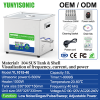 Nettoyeur à ultrasons professionnel de laboratoire 40 kHz avec enregistrement des données pour l'extraction d'huiles essentielles d'aromathérapie (lavande, menthe, eucalyptus)