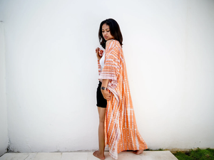 Factory Wholesale Women's Sexy <b>Wrap</b> Long Summer <b>Beach</b> Maternity Breathable Eco-Friendly Quick Dry High Cut Dress Kimono Sleeve - Product Image 2