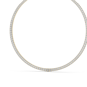 Collier en diamant CVD EF VVS-VS créé en laboratoire 24,06 CT, diamants taille émeraude, or 18 carats, 14 carats, or rose, or jaune, or blanc, luxe et raffinement - Product Image 4