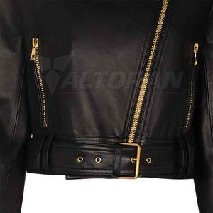 เสื้อแจ็คเก็ตหนังผู้หญิง คุณภาพสูง แฟชั่น เสื้อแจ็คเก็ตหนังผู้หญิง สไตล์ลำลอง เรียบหรู เสื้อแจ็คเก็ตหนังผู้หญิง - Product Image 6