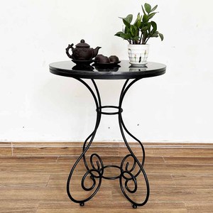 CBCF230 <b>Outdoor</b> Iron Garden Set Durable European Style Cafe <b>Table</b> and Chair with Decorative Patterns - Product Image 3