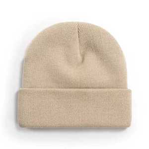 Custom Beanie Your Own Jacquard Logo 100% Acrylic Beanie Hat Cap High Quality Lined Cuffed winter Warm Waffle beanie hat caps - Product Image 2