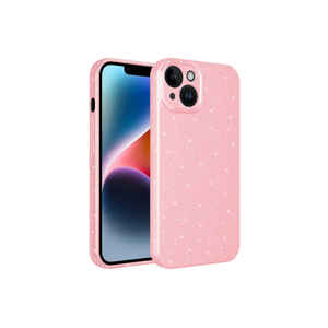 Funda de Silicona Rosa Brillante de Lujo Netzy para iPhone 14 Plus, Ajuste Delgado con Función Antihuellas, Silicona Suave, Modelo XS - Product Image 1