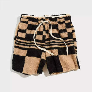 OEM nuevo estilo Hip Hop al aire libre hombres pantalones cortos de alta ropa al aire libre de corte suelto Casual polar Sherpa Streetwear 100% pantalones cortos de algodón para hombres - Product Image 1