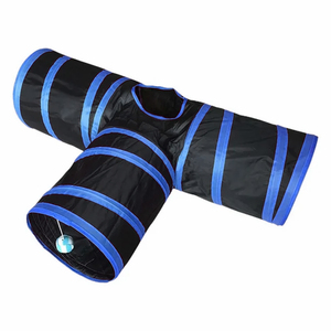 Tunnel per Gatti a Forma di T con Tre Uscite per Divertimento ed Esercizio Felino - Product Image 3