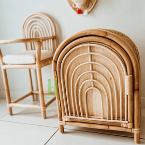 Gabinete de ratán natural arcoíris, gabinete de ratán tejido a mano para niños, gabinete de muñeca de mimbre sólido, armario OEM para niños de Vietnam - Product Image 1